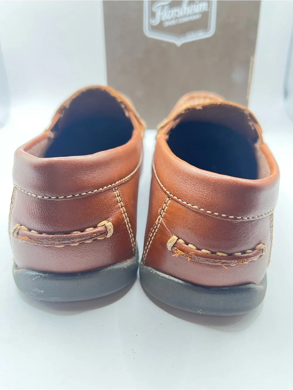 Florsheim Jasper Venetian New Toddler 12 Brown Leather Slip-On Loafers